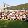 Beşiktaş antrenmanında şampiyonluk pozu