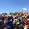 'Onur Yürüyüşü'ne katılanlar adliye önünde 'Onur Yürüyüşü'ne katılanlar adliye önünde
