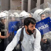 Çağlayan'daki kayyım protestosuna müdahale Çağlayan'daki kayyım protestosuna müdahale