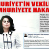 Cumhuriyet’in vekilinden Cumhuriyet’e hakaret Cumhuriyet’in vekilinden Cumhuriyet’e hakaret