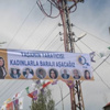 HDP'den tartışma yaratan pankart HDP'den tartışma yaratan pankart