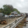 Kocaeli - Sakarya karayolu ulaşıma kapandı