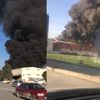 ﻿Denizli'de tekstil fabrikasında büyük yangın. Simsiyah dumanlar yükseldi
