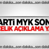 AK Parti MYK sonrası Ömer Çelik açıklama yapıyor