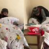 Eve giren hırsız battaniye altında yakalandı Eve giren hırsız battaniye altında yakalandı