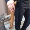 Banka şubesine sandalye bacağıyla saldırı