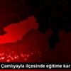 Mersin in Çamlıyayla ilçesinde eğitime kar engeli