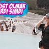 'Beyaz Cennet' Pamukkale turistlere kaldı 'Beyaz Cennet' Pamukkale turistlere kaldı
