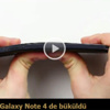 Samsung Galaxy Note 4 de büküldü