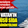 Mavi Vatan'ın yeni gözcüsü SİDA ilk kez görüntülendi. Denizlere inmeden heyecan yarattı Mavi Vatan'ın yeni gözcüsü SİDA ilk kez görüntülendi. Denizlere inmeden heyecan yarattı