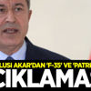 Hulusi Akar'dan 'F-35' ve 'Patriot' açıklaması!