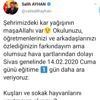Sivas ta eğitime kar engeli
