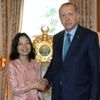 Başkan Erdoğan Japonya Prensesi Mikasa'yı kabul etti Başkan Erdoğan Japonya Prensesi Mikasa'yı kabul etti