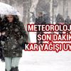Meteorolojiden son dakika kar yağışı uyarısı! İstanbul hava durumu Meteorolojiden son dakika kar yağışı uyarısı! İstanbul hava durumu