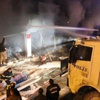 Nusaybin'deki Tekstil Deposu Yangınını İtfaiye Ve Toma Birlikte Söndürdü