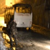 Hakkari'de otobüs kundaklandı