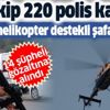 Son dakika: Tekirdağ Çorlu'da helikopter destekli şafak operasyonu: Anahtarlık görünümlü suikast silahı ele geçirildi