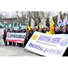 Denizli'de Okulu Boykot Eden Öğretmenler Yürüdü Denizli'de Okulu Boykot Eden Öğretmenler Yürüdü