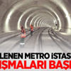 Beklenen metro istasyon çalışmaları başladı