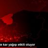 Karabük te kar yağışı etkili oluyor