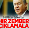 MHP Lideri Bahçeli'den Zehir Zemberek Açıklamalar