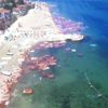 Denizdeki suntalar drone ile görüntülendi Denizdeki suntalar drone ile görüntülendi