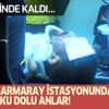 Kadıköy'de Marmaray hattına giren kişi elektrik akımına kapıldı