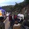 Bodrum'da askerleri taşıyan minibüs kayalıklara çarptı: 3 yaralı