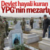 Peşmerge YPG'nin mezarını gezdi Peşmerge YPG'nin mezarını gezdi