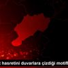 Memleket hasretini duvarlara çizdiği motiflerle gideriyor