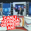 Urfa'da depreme canlı yayında yakalanan sunucu Urfa'da depreme canlı yayında yakalanan sunucu