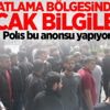Patlama bölgesinde polis bu anonsu yapıyor