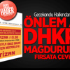 Gecekondu Halkından Şok Uyarı Gecekondu Halkından Şok Uyarı