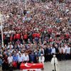 Şehit anne ve bebeğine veda