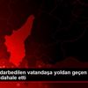 Adana da darbedilen vatandaşa yoldan geçen kadın doktor ...