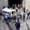 Malkara'da minibüs köprüden uçtu Malkara'da minibüs köprüden uçtu