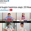 Sağlık Bakanı Koca'dan 23 Nisan'a özel çocuk üyelerden oluşan Bilim Kurulu videosu