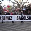 Şehitler için 500 metre türk bayrağı ile yürüdüler