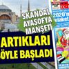 CHP yandaşı Sözcü'den skandal manşet! Ayasofya'nın ibadete açılmasını "felaket" olarak gördüler