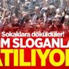 Sokaklara döküldüler! Ölüm sloganları atılıyor Sokaklara döküldüler! Ölüm sloganları atılıyor