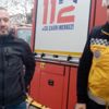 Yanan evden taksici kurtardı Yanan evden taksici kurtardı
