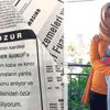 Baldızdan ilanlı özür Baldızdan ilanlı özür