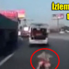 Otoyolda dehşet anı! Bebek bagajdan düştü