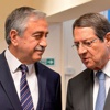 Akıncı ile Anastasiadis ara bölgede görüştü Akıncı ile Anastasiadis ara bölgede görüştü