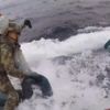Denizaltıya uyuşturucu operasyonu kameralarda