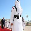 Erdoğan, Katar'da resmî törenle karşılandı