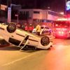 Maltepe de otomobil takla attı 2 yaralı