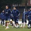 Fenerbahçe’de İrfan Can Kahveci takımla çalıştı Fenerbahçe’de İrfan Can Kahveci takımla çalıştı