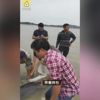 Kıyıda sıkışan yunusu el birliğiyle kurtardılar Kıyıda sıkışan yunusu el birliğiyle kurtardılar