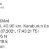 İzmir açıklarında 4.3 büyüklüğünde deprem